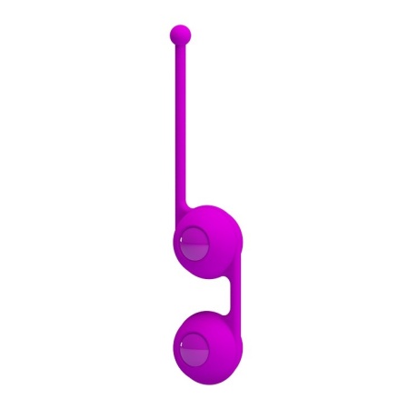 Kulki gejszy Pretty Love Kegel Tighten Up III silikonowe z przesuniętym środkiem ciężkości, 17 cm - 1