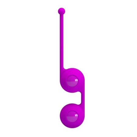 Kulki gejszy Pretty Love Kegel Tighten Up III silikonowe z przesuniętym środkiem ciężkości, 17 cm - 4