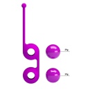 Kulki gejszy Pretty Love Kegel Tighten Up III silikonowe z przesuniętym środkiem ciężkości, 17 cm - 7