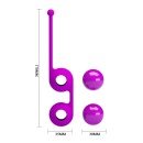 Kulki gejszy Pretty Love Kegel Tighten Up III silikonowe z przesuniętym środkiem ciężkości, 17 cm - 8