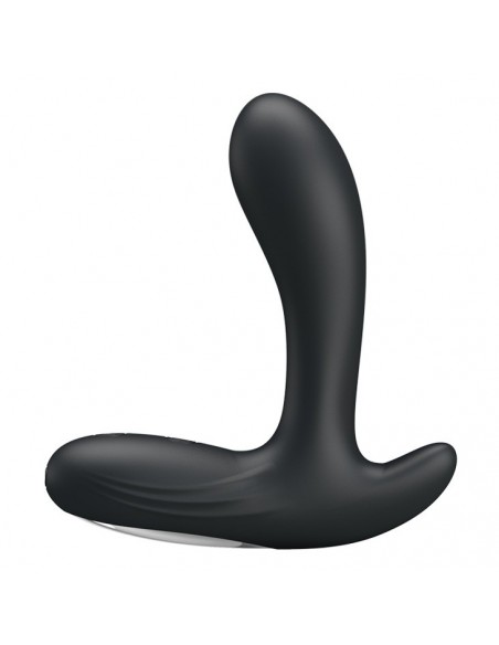 Wibrujący korek analny BACKIE BLACK USB 30 function - Kulki i korki analne wibrujące - 1