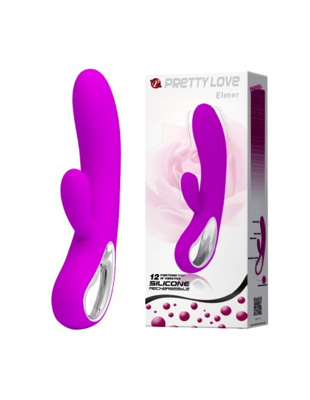 Wibrator królik ELMER 12 Funkcji Purple - Wibratory Króliczki - 2