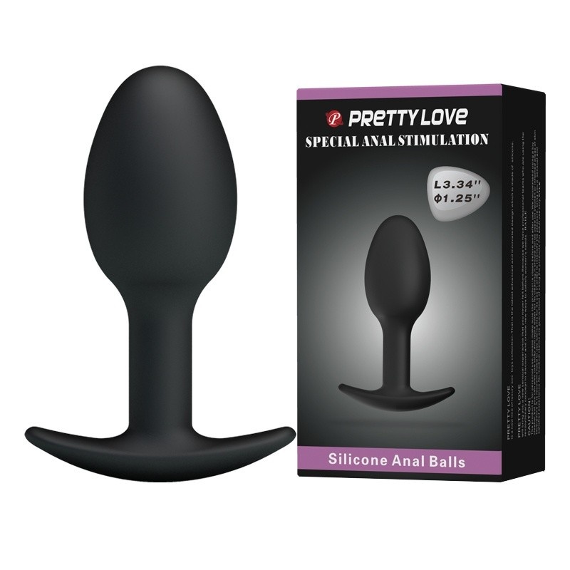 Korek analny Heavy Balls z obciążonymi kulkami 8,4 cm - 2