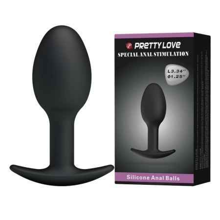 Korek analny Heavy Balls z obciążonymi kulkami 8,4 cm - 2