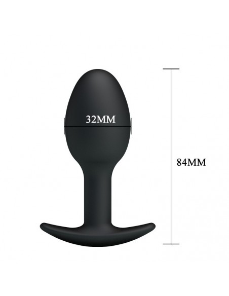 Korek Analny z Drżącą Stalową Kulką w Środku do Specjalnej Stymulacji - Korki analne silikonowe - 7