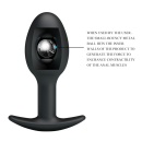 Korek analny Heavy Balls z obciążonymi kulkami 8,4 cm - 3