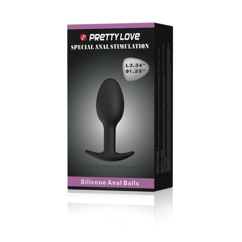 Korek analny Heavy Balls z obciążonymi kulkami 8,4 cm - 8