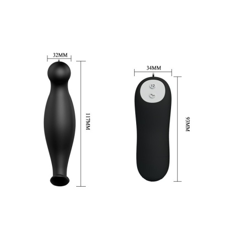 Wibrator analny Special Anal Stimulation z 12 programami wibracji, ok. 10 cm - 6