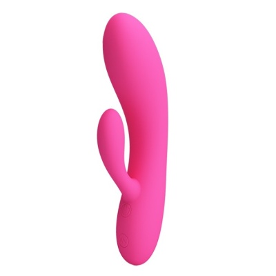 Wibrator IVES ze stymulatorem łechtaczki, 30 trybów wibracji, ładowanie USB, 15 cm - 1