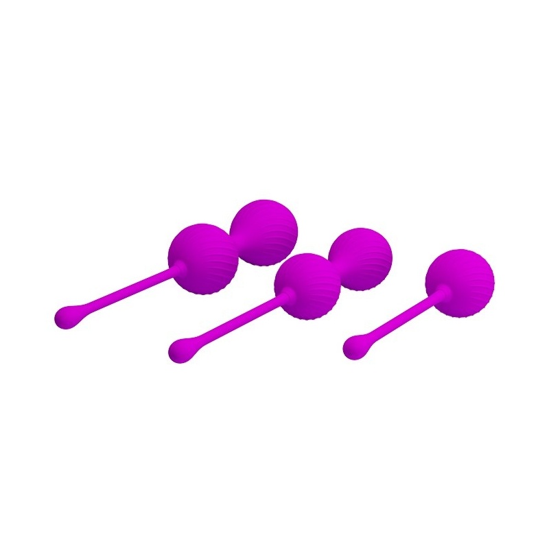 Kulki gejszy Kegel Ball Purple – ruchomy środek ciężkości, średnica 3,4–3,8 cm - 3
