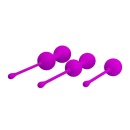 Kulki gejszy Kegel Ball Purple – ruchomy środek ciężkości, średnica 3,4–3,8 cm - 3