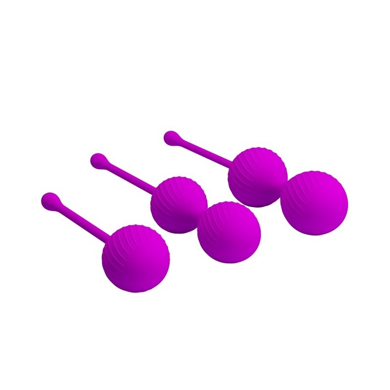 Kulki gejszy Kegel Ball Purple – ruchomy środek ciężkości, średnica 3,4–3,8 cm - 4