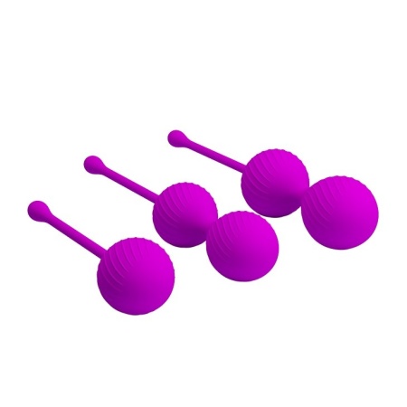 Kulki gejszy Kegel Ball Purple – ruchomy środek ciężkości, średnica 3,4–3,8 cm - 4