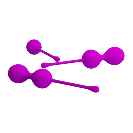 Kulki gejszy Kegel Ball Purple – ruchomy środek ciężkości, średnica 3,4–3,8 cm - 6