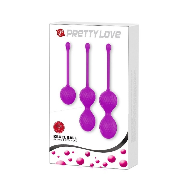 Kulki gejszy Kegel Ball Purple – ruchomy środek ciężkości, średnica 3,4–3,8 cm - 8