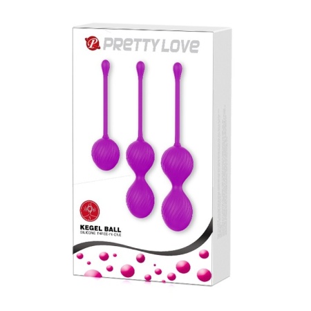 Kulki gejszy Kegel Ball Purple – ruchomy środek ciężkości, średnica 3,4–3,8 cm - 8