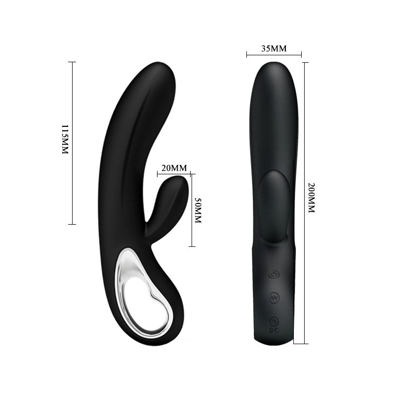 Wibrator Elmer z podwójną stymulacją, 20 cm - 7