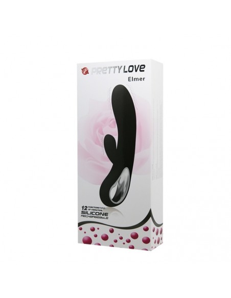 Wibrator królik ELMER 12 Funkcji Black - Wibratory Króliczki - 10