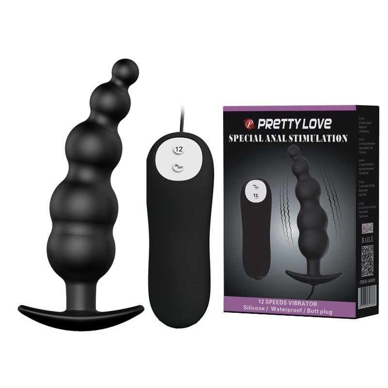 Wibrujący korek analny Special Anal Stimulation z pilotem i 12 trybami, 11,8 cm - 1