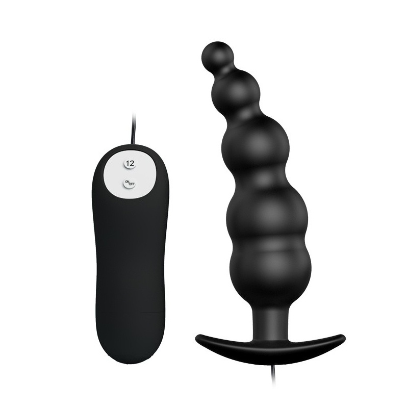Wibrujący korek analny Special Anal Stimulation z pilotem i 12 trybami, 11,8 cm - 2