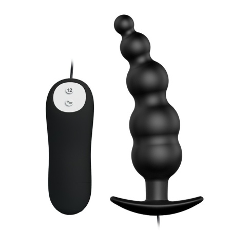 Wibrujący korek analny Special Anal Stimulation z pilotem i 12 trybami, 11,8 cm - 2