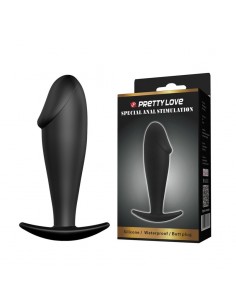 Mały Silikonowy Korek Analny w Kształcie Penisa do Stymulacji - Korki analne silikonowe - 1 2