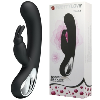 Wibrator króliczek WEBB z trzema silnikami, 21 cm - 1 2