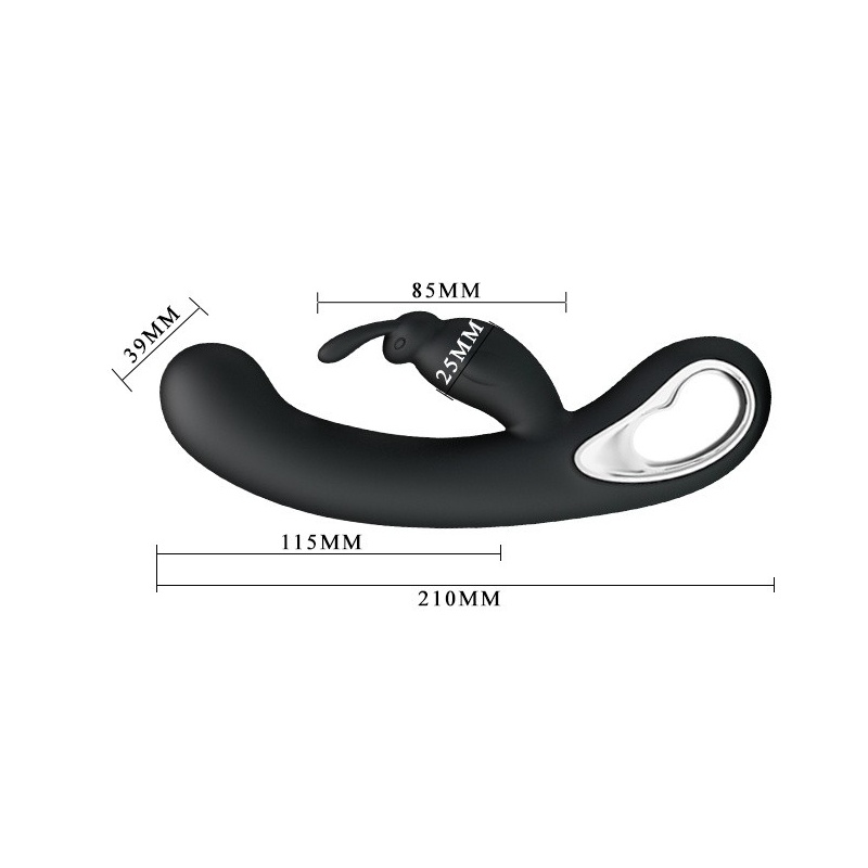 Wibrator króliczek WEBB z trzema silnikami, 21 cm - 5