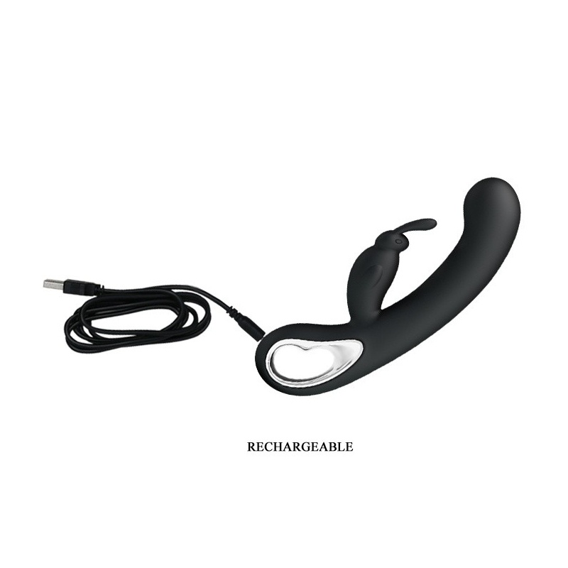 Wibrator króliczek WEBB z trzema silnikami, 21 cm - 7
