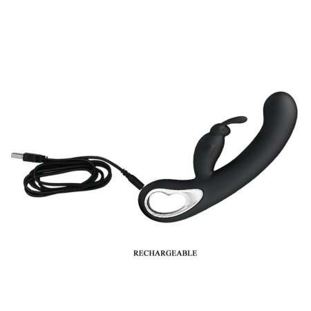 Wibrator króliczek WEBB z trzema silnikami, 21 cm - 7