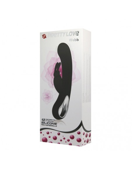 Wibrator króliczek WEBB 12 Funkcji Wibracji + Etui - Wibratory Króliczki - 9