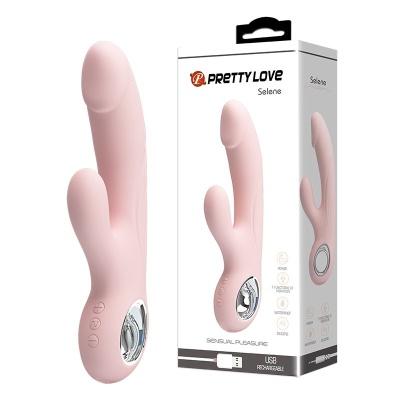 Selene – wibrator rabbit z podwójną stymulacją 19 cm - 1 2