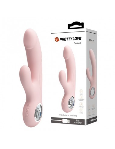 Wibrator króliczek SELENE, USB, PINK, 7 function - Wibratory Króliczki - 2