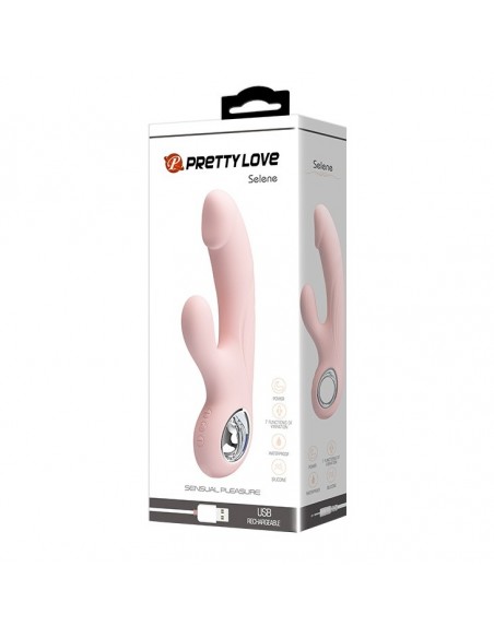 Wibrator króliczek SELENE, USB, PINK, 7 function - Wibratory Króliczki - 10