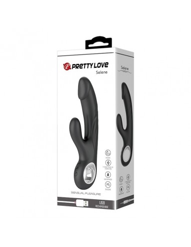 Wibrator króliczek SELENE, USB, BLACK, 7 function - Wibratory Króliczki - 9