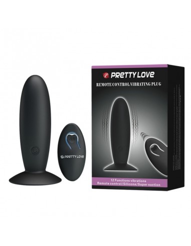 Wibrujący korek analny REMOTE CONTROL VIBRATING PLUG 12 function - Kulki i korki analne wibrujące - 2