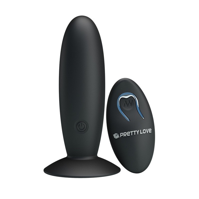 Wibrator analny Mr. Play z pilotem i 12 trybami wibracji, 11 cm - 1