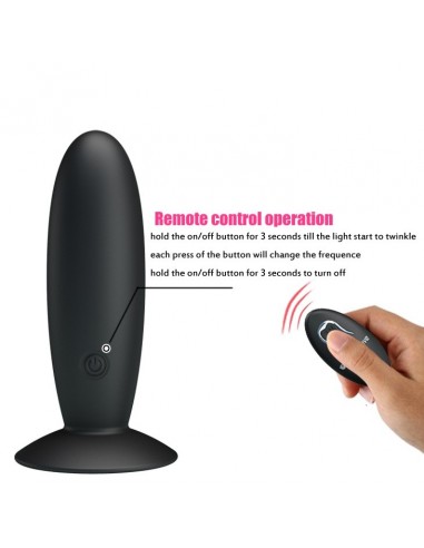 Wibrujący korek analny REMOTE CONTROL VIBRATING PLUG 12 function - Kulki i korki analne wibrujące - 8