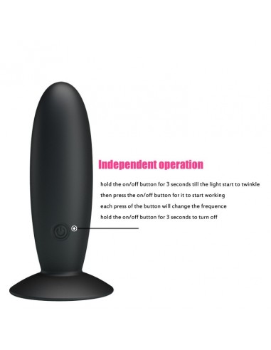 Wibrujący korek analny REMOTE CONTROL VIBRATING PLUG 12 function - Kulki i korki analne wibrujące - 9