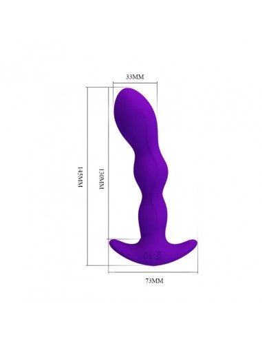 Wibrujący korek analny YALE, USB 12 function - Kulki i korki analne wibrujące - 7