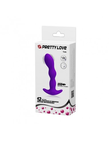 Wibrujący korek analny YALE, USB 12 function - Kulki i korki analne wibrujące - 11