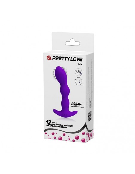 Wibrujący korek analny YALE, USB 12 function - Kulki i korki analne wibrujące - 11