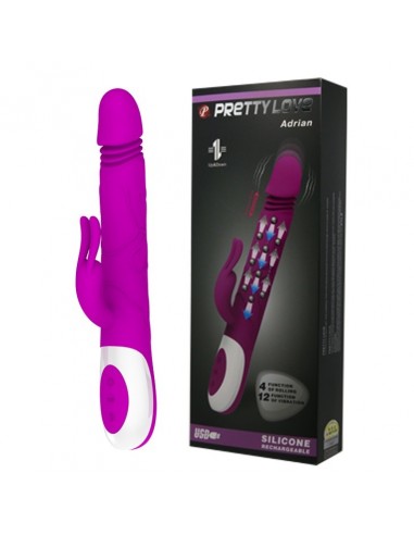 Wibrator króliczek ADRIAN USB 4 rot 12 vibration - Wibratory Króliczki - 2