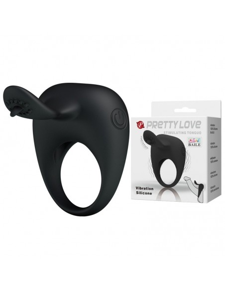 Pierścien erekcyjny wibrujący STIMULATING TONGUO - Pierścienie erekcyjne wibrujące - 2