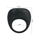 Pierścień erekcyjny Stimulating Tonguo z wibrującym języczkiem - 5,3 cm - 6