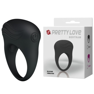 Pierścień na penisa Bertram wibracyjny ze stymulatorem łechtaczki 5,1 cm - 1 2