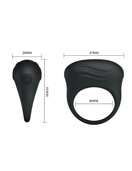 Pierścien erekcyjny wibrujący BERTRAM - Pierścienie erekcyjne wibrujące - 6