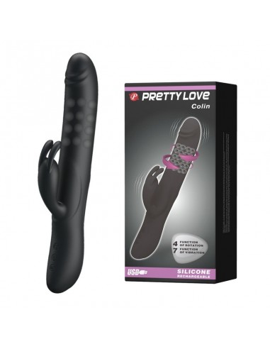 Wibrator z Króliczkiem COLIN Wibracje + Rotacje - Wibratory Króliczki - 2