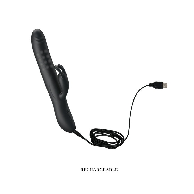 Wibrator króliczek Colin z wibracjami i rotacją 25 cm - 7