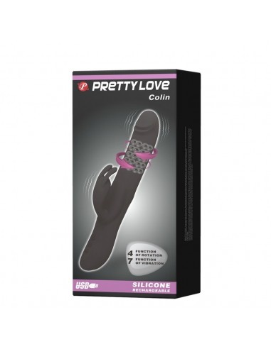 Wibrator z Króliczkiem COLIN Wibracje + Rotacje - Wibratory Króliczki - 9